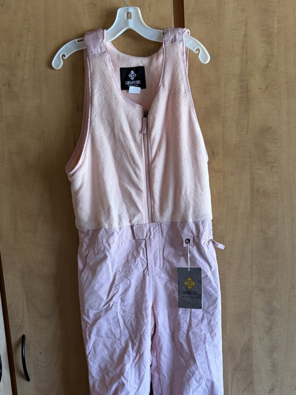 Gemyse Women's Pink and Lavender Snow Bib
